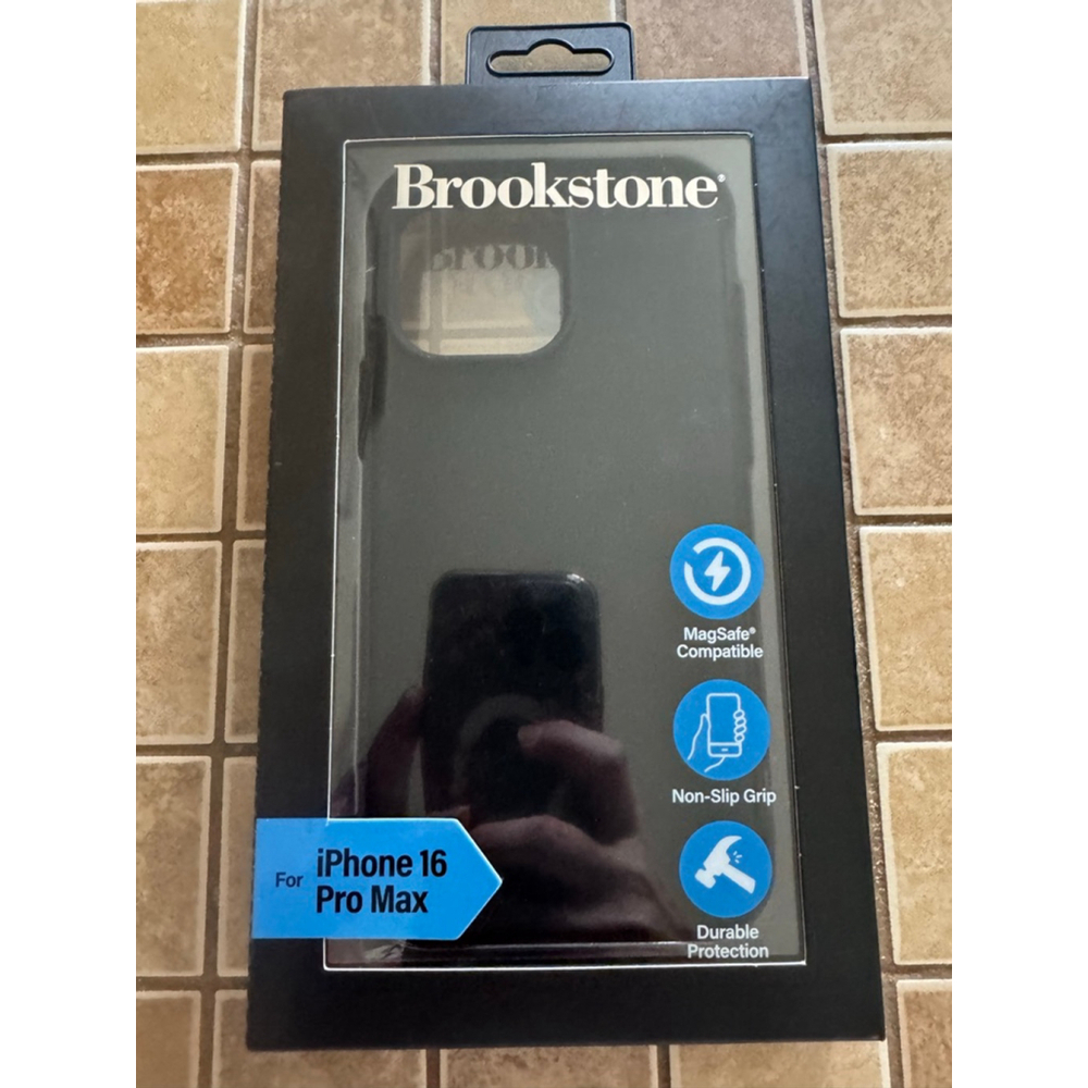 Brookstone iPhone 16 Pro Max Case Black MagSafe Compatible